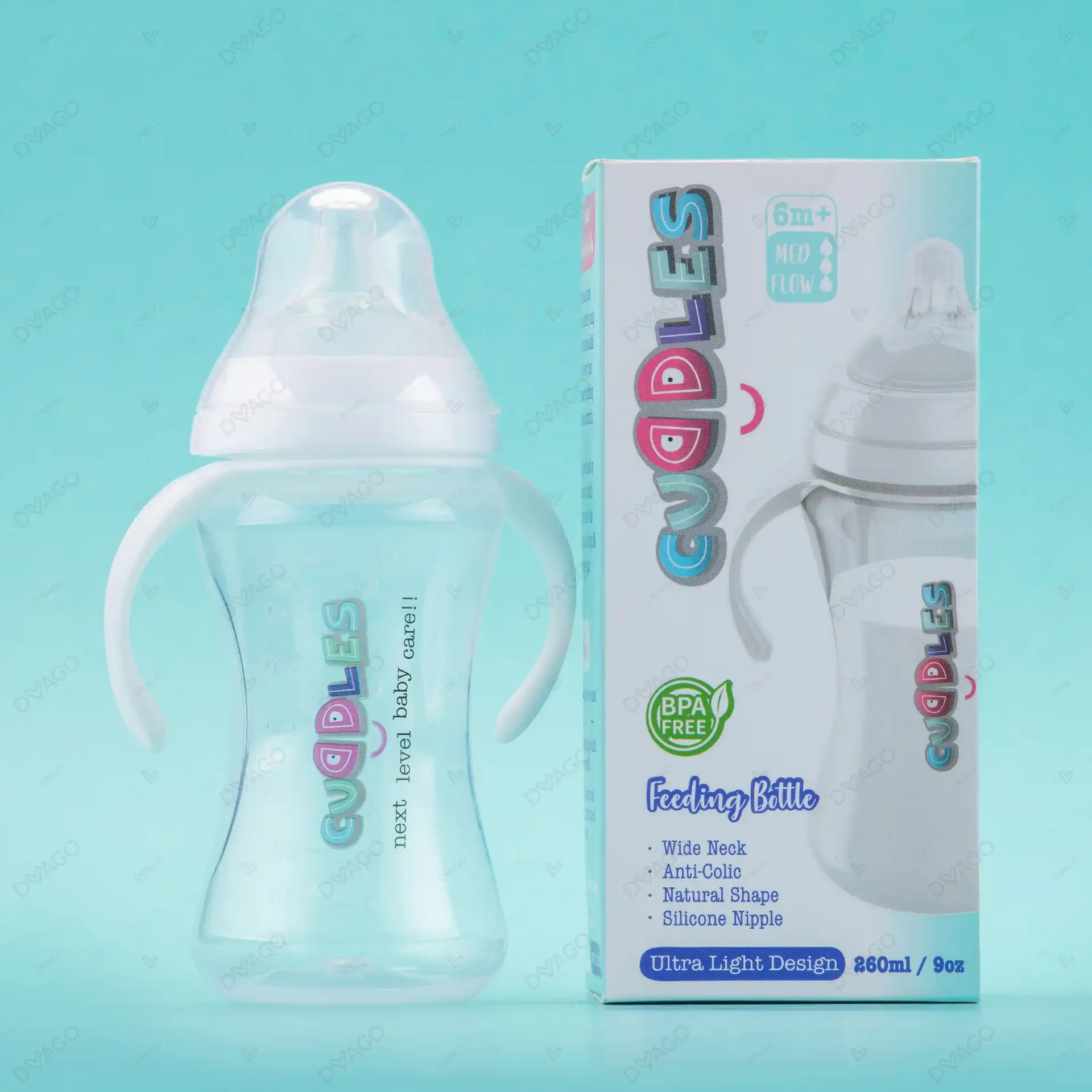 Cuddles Wide Neck Feeder 260ml